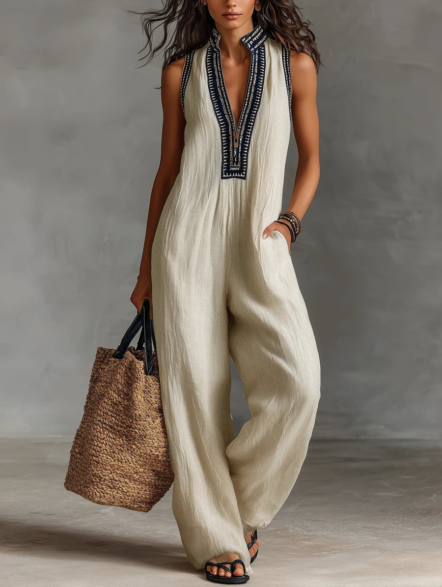 Fiona High-Neck Jumpsuit