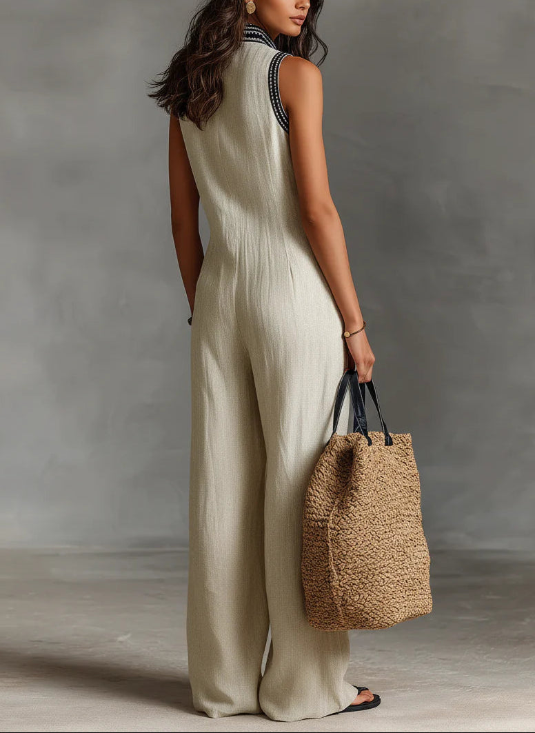 Fiona High-Neck Jumpsuit