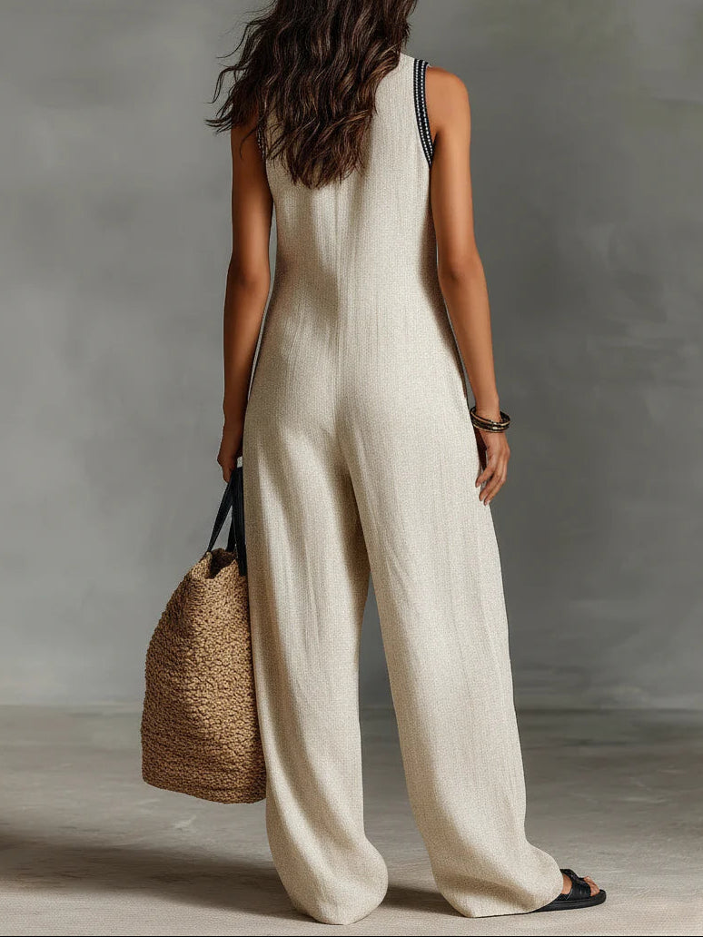 Fiona High-Neck Jumpsuit