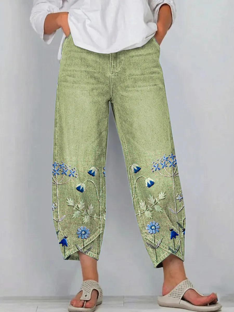 Mirabelle Denim Comfort Trousers