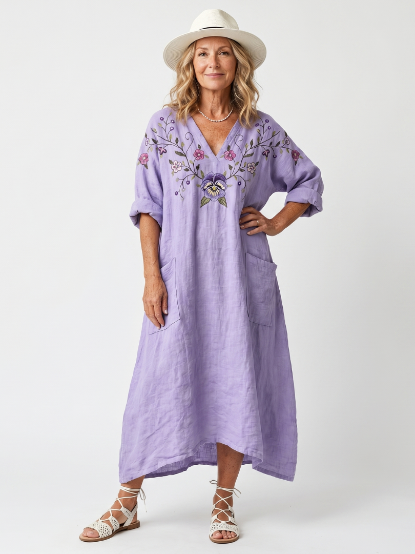 Tavi Floral Oversized Midi Dress