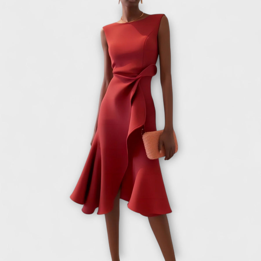 Nora | Draped Asymmetric Midi