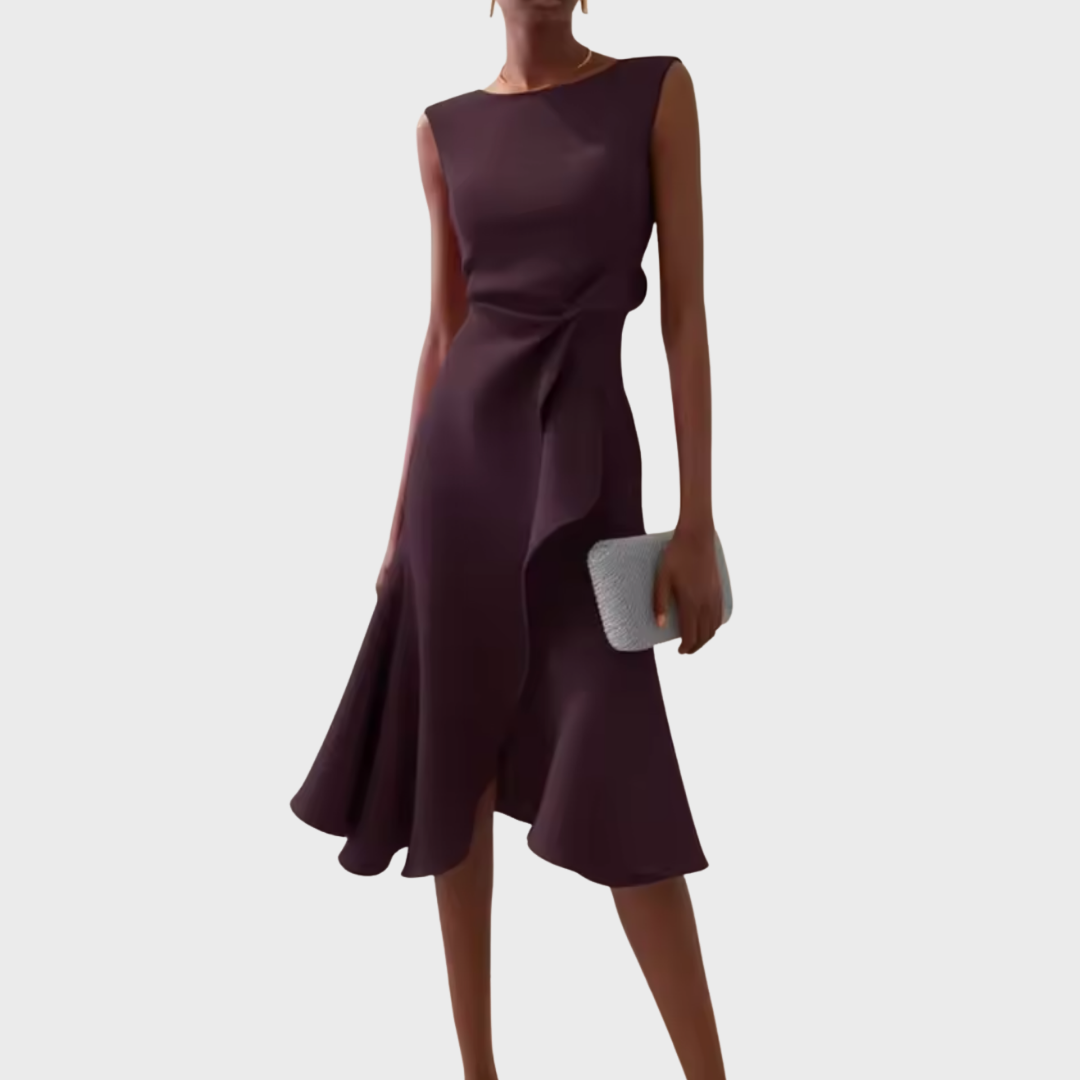 Nora | Draped Asymmetric Midi