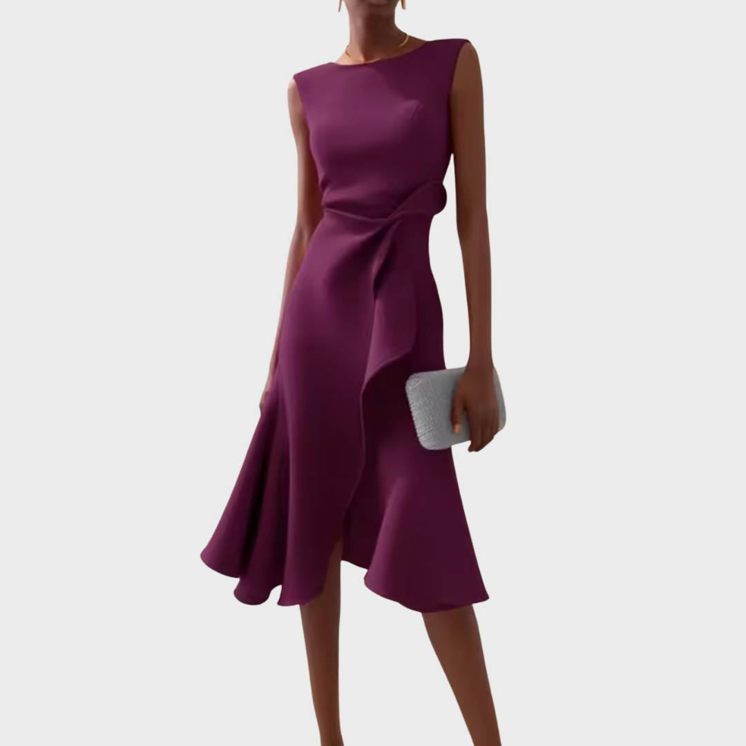 Nora | Draped Asymmetric Midi