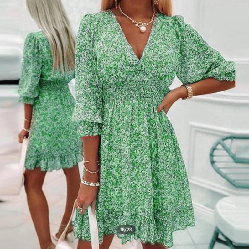 Sunna Elegant Floral Dress