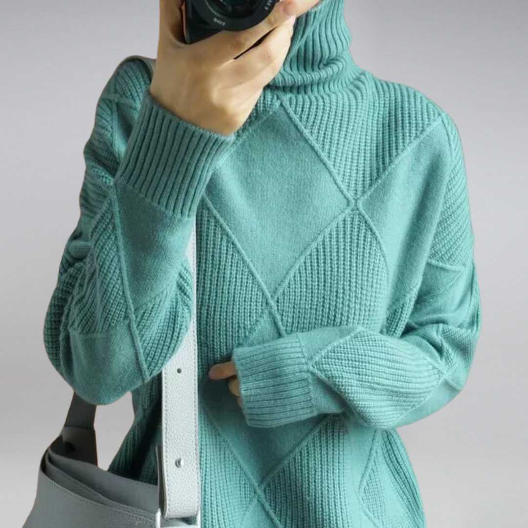 Jamie | Women’s Winter Turtleneck Knit Sweater