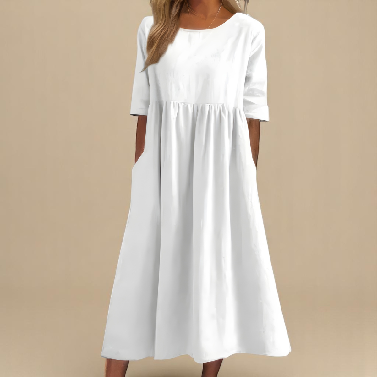 Emily Classic Mid Sleeve Dress