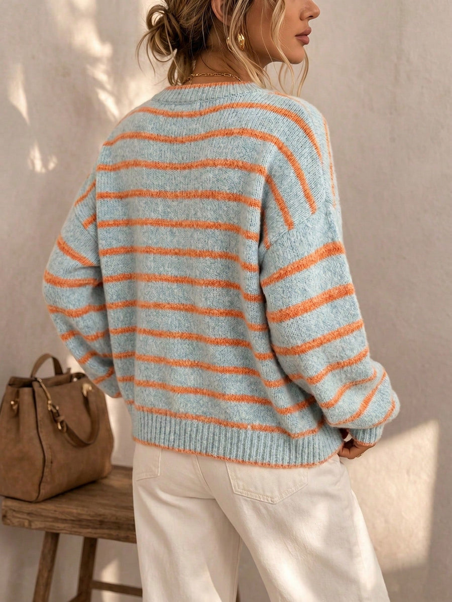 Mabel Striped Knit Cardigan