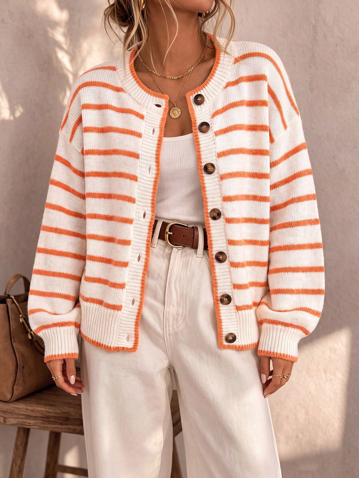 Mabel Striped Knit Cardigan