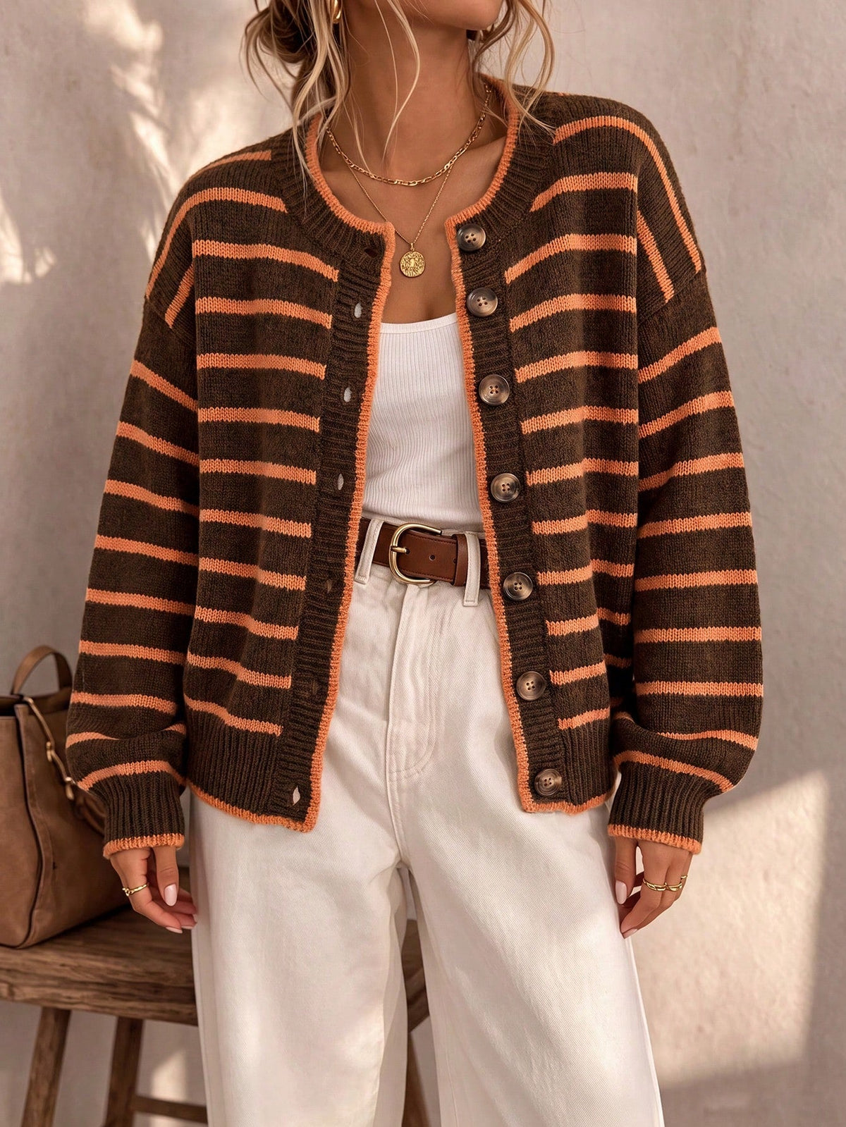 Mabel Striped Knit Cardigan