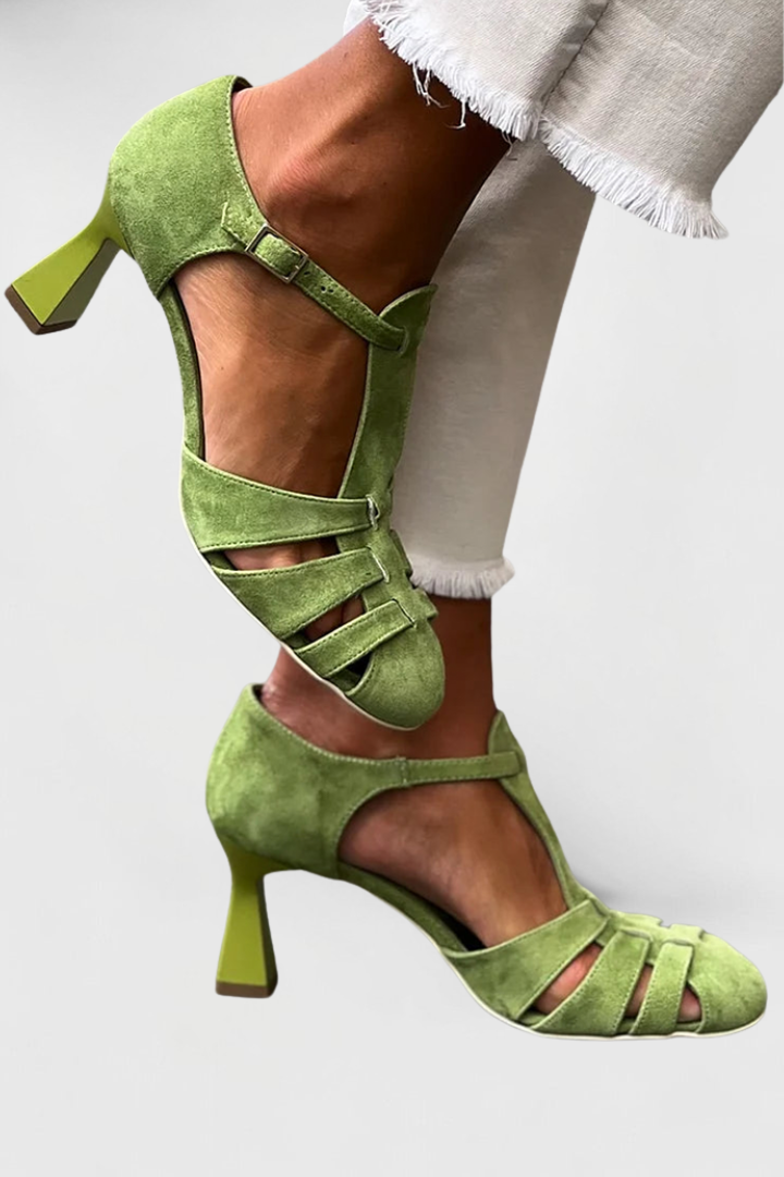 Brittany | Vintage Strap Heels