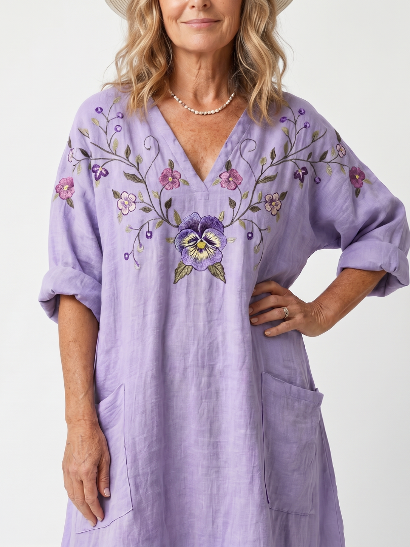 Tavi Floral Oversized Midi Dress