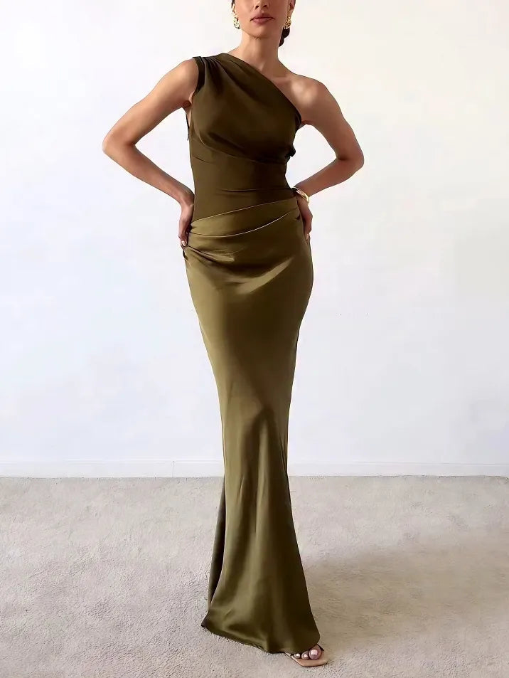 Sadie | One-Shoulder Party Maxi
