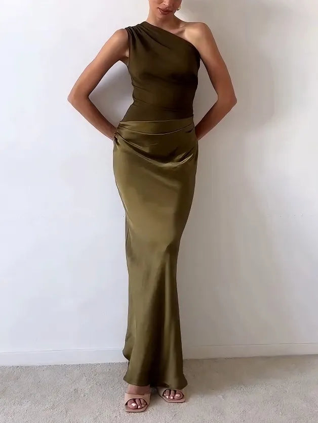 Sadie | One-Shoulder Party Maxi