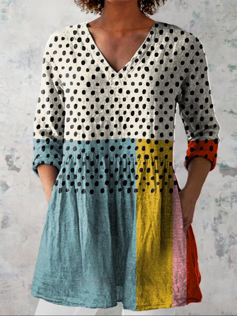 Valerie Long V-Neck Blouse