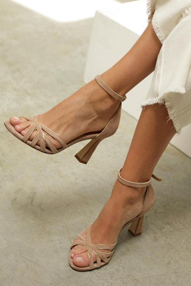 Elviera™ | Patchwork Slim-Heel Shoes