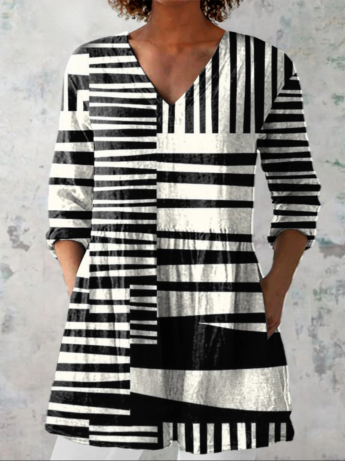Sophie Long V-Neck Blouse
