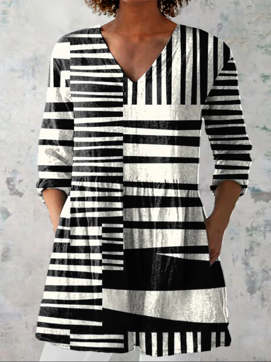 Sophie Long V-Neck Blouse