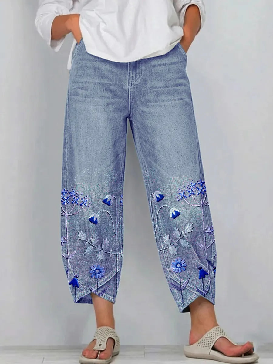 Mirabelle Denim Comfort Trousers