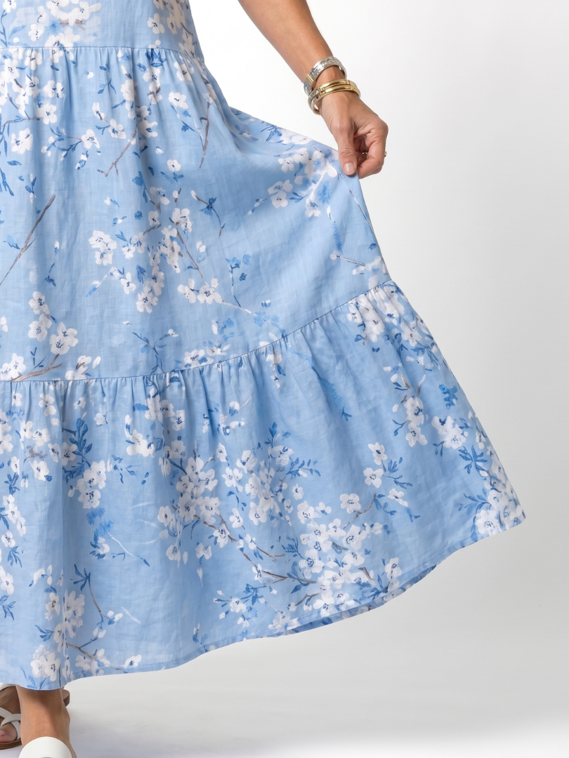 Alora Floral Tassel Midi Dress