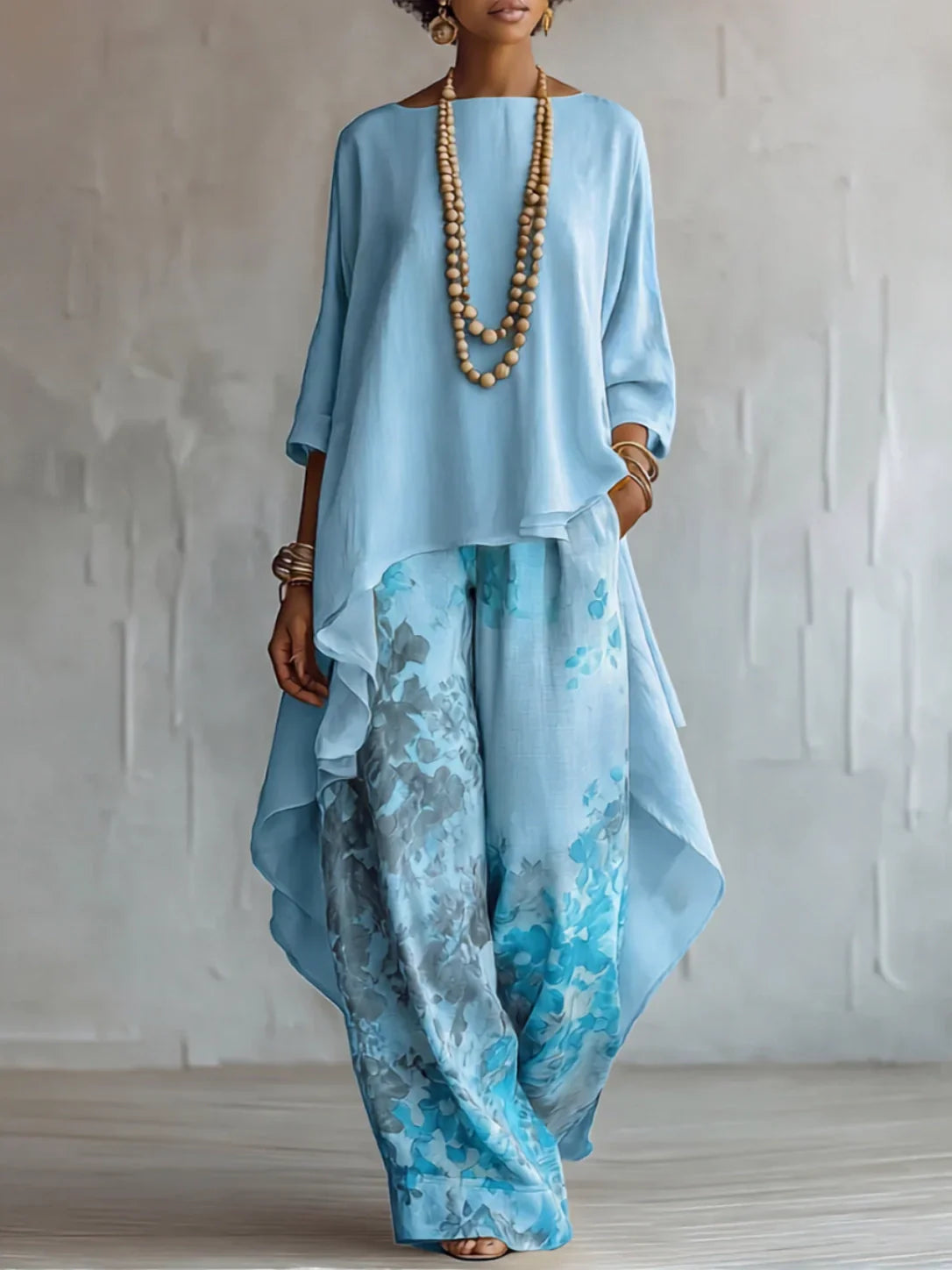 Geneva Asymmetrical Floral Set