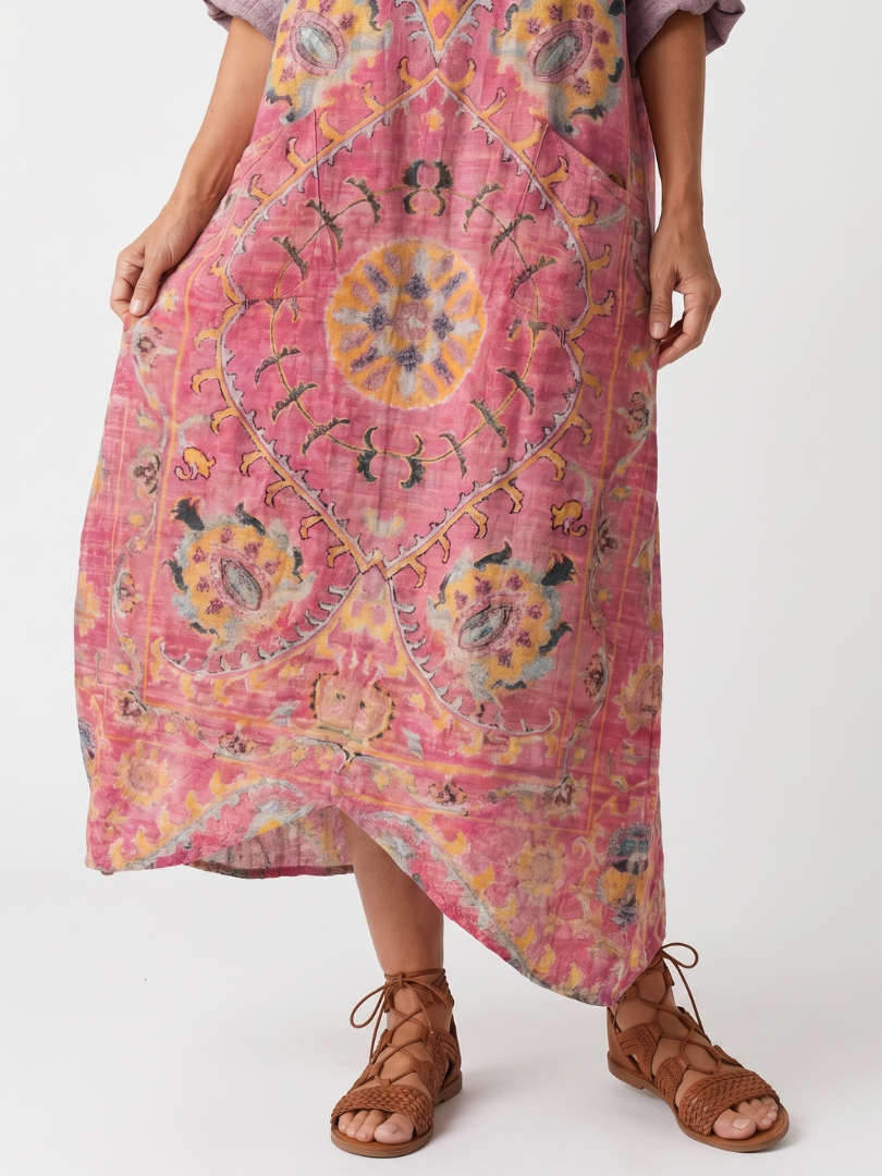 Tilda Abstract Print Midi Dress