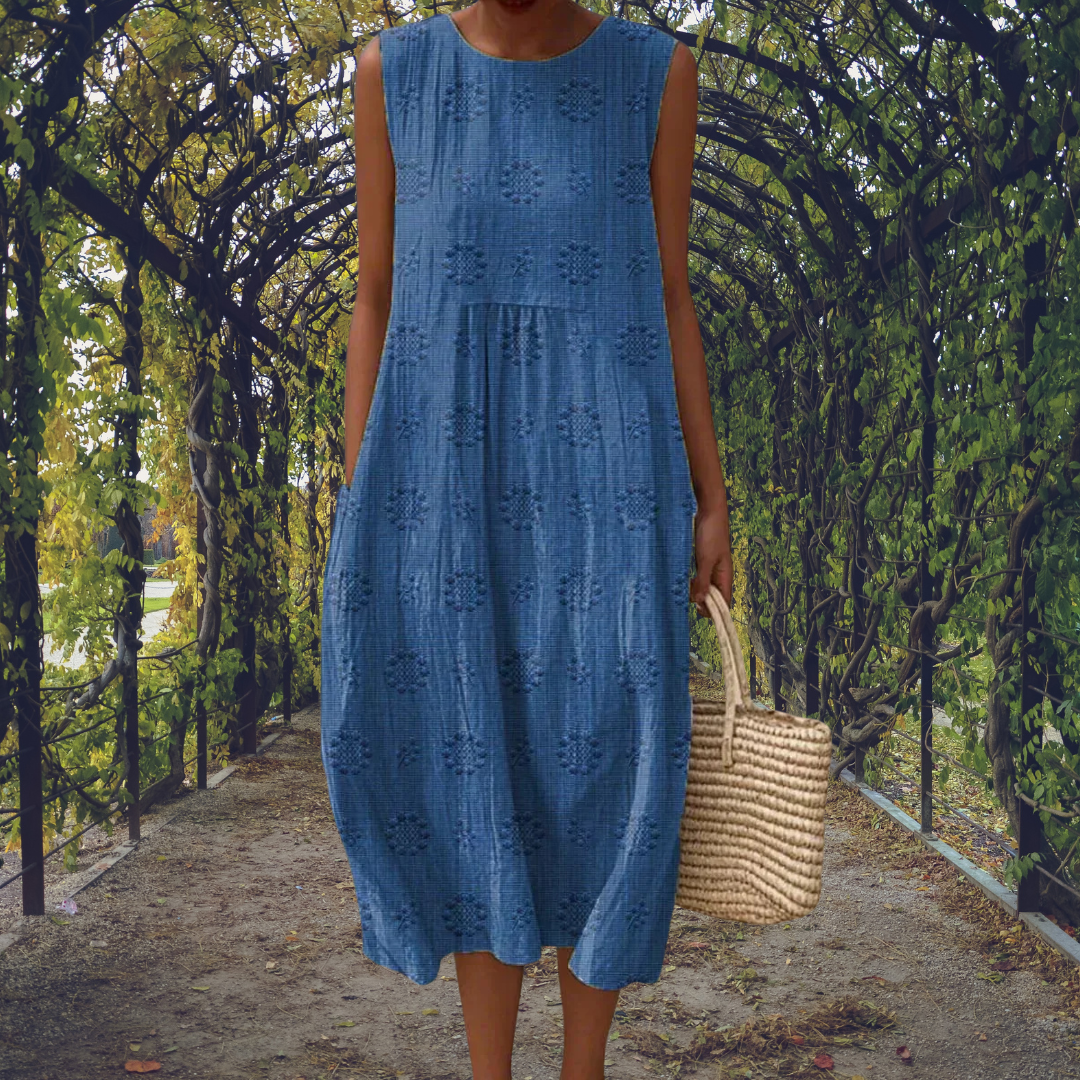 Aikaterini Sleeveless Pocket Dress
