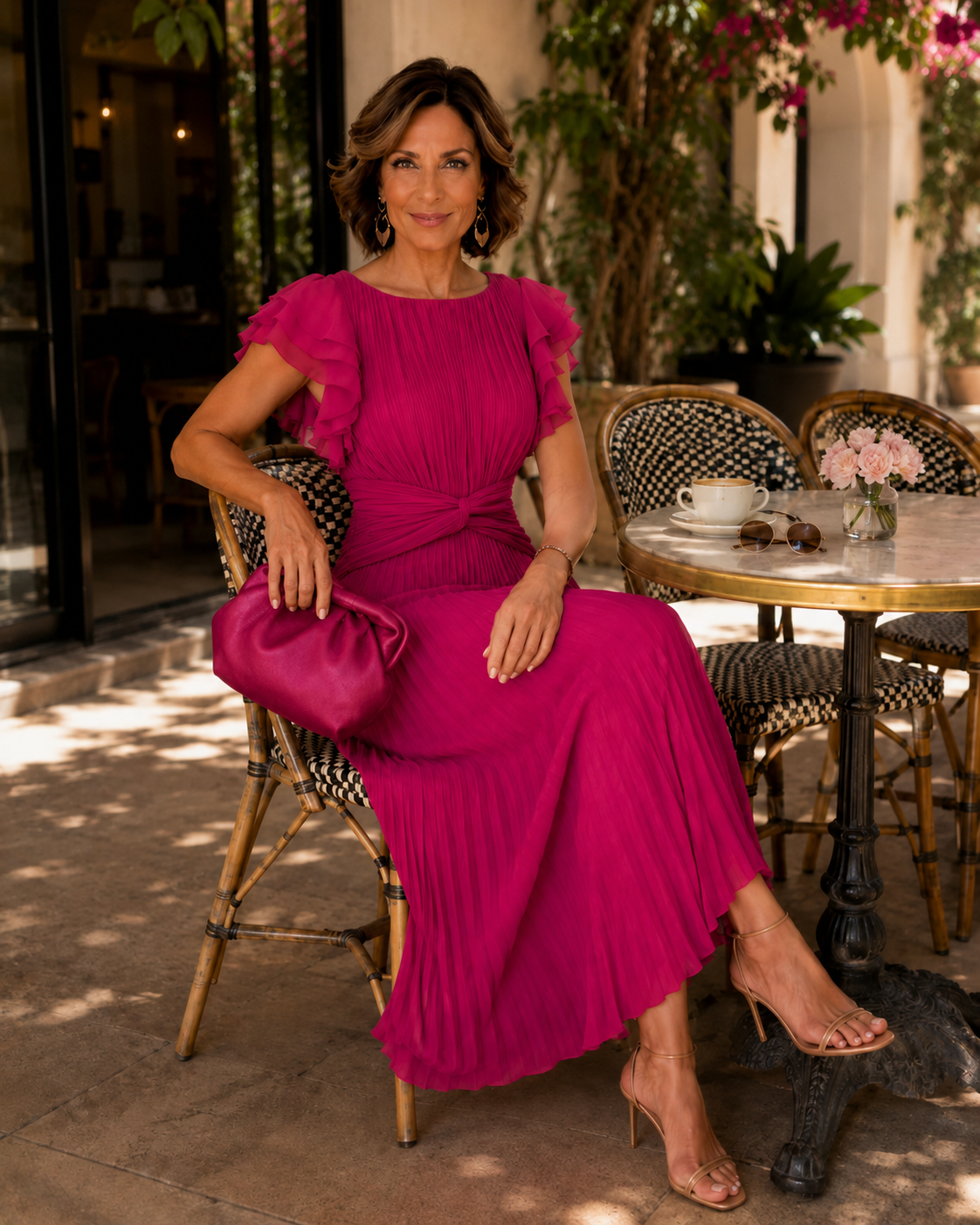 Lara Classic Pleated Dress