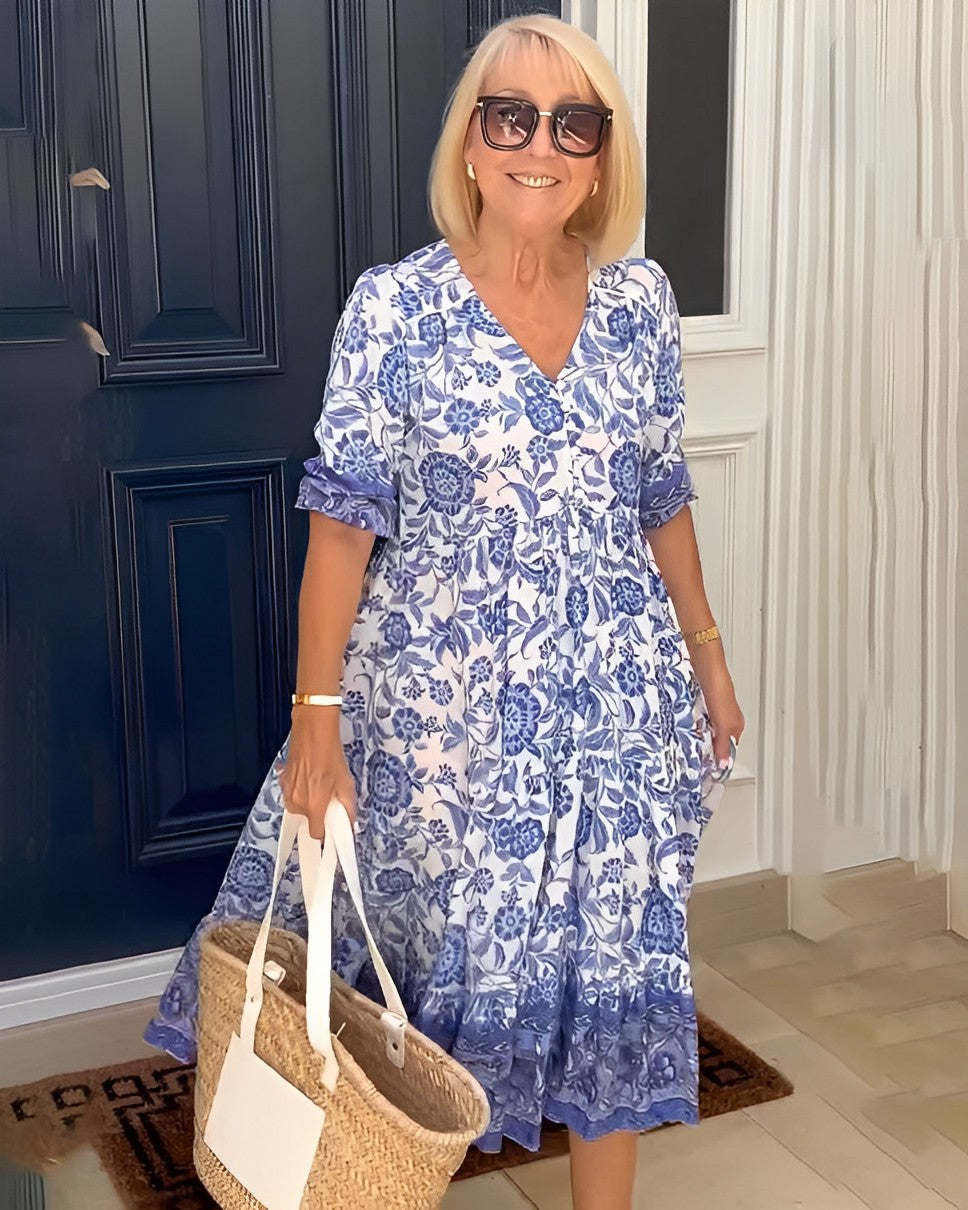 Keisha Graceful Floral Dress
