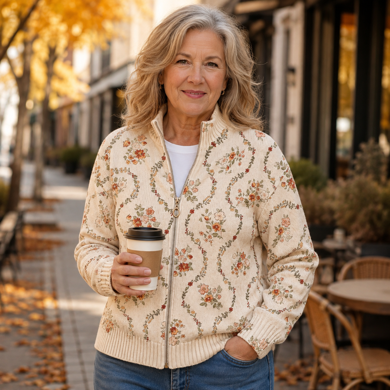 Persephone Floral Vine Cardigan
