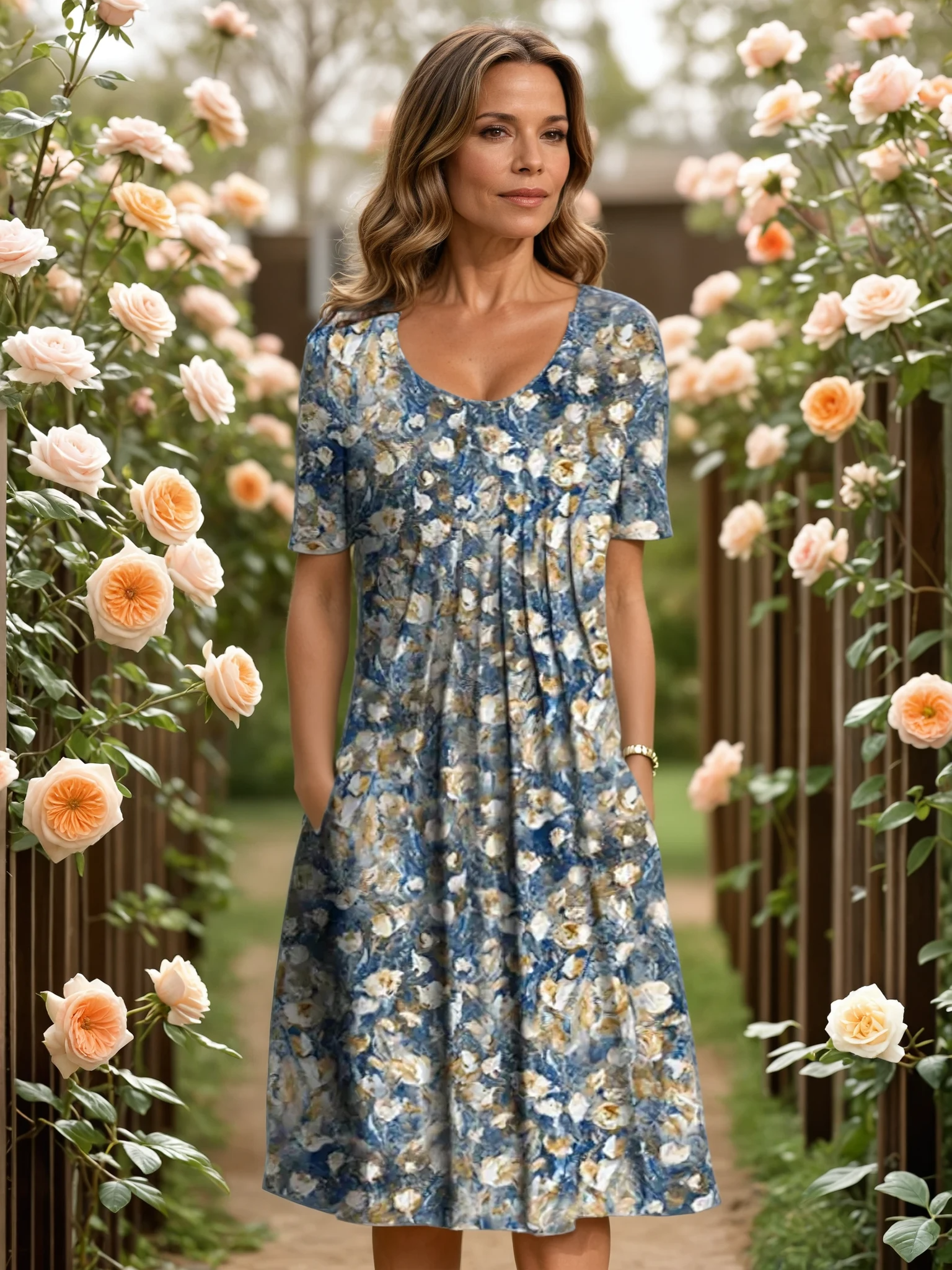 Georgina Elegant Tummy Coverage Dress