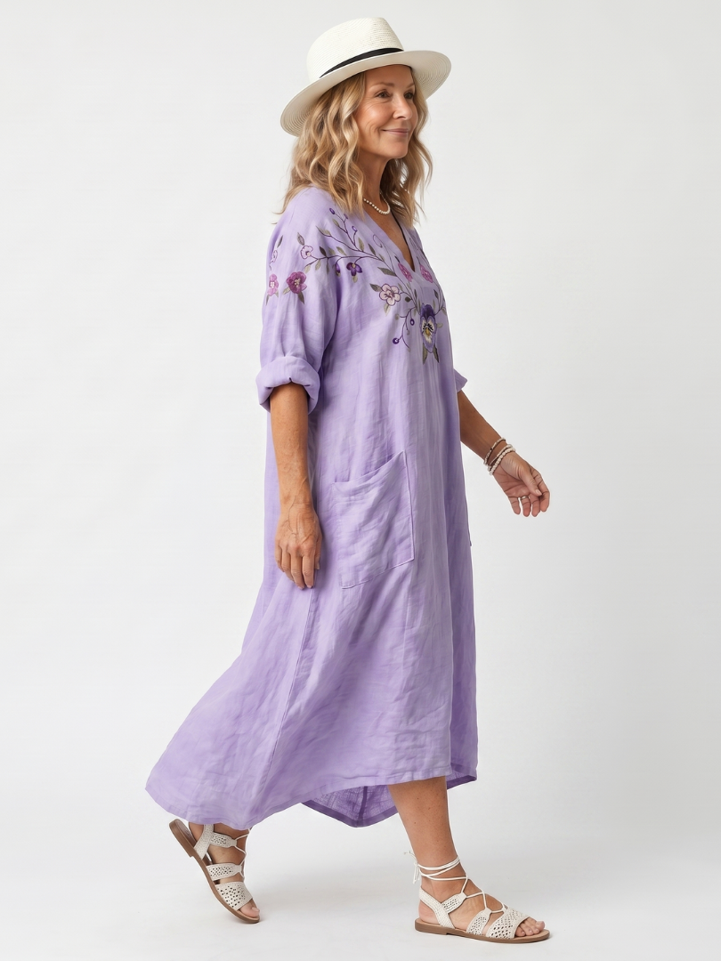 Tavi Floral Oversized Midi Dress
