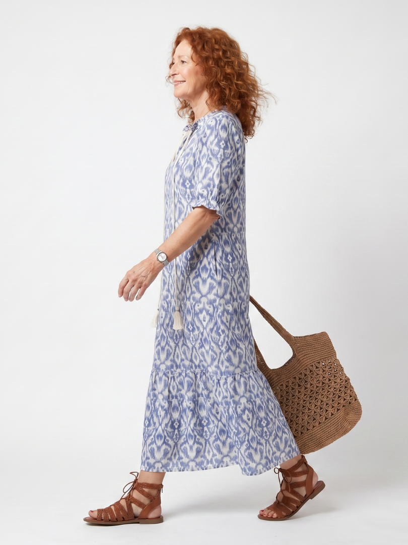 Ottoline Tassel Tie Midi Dress