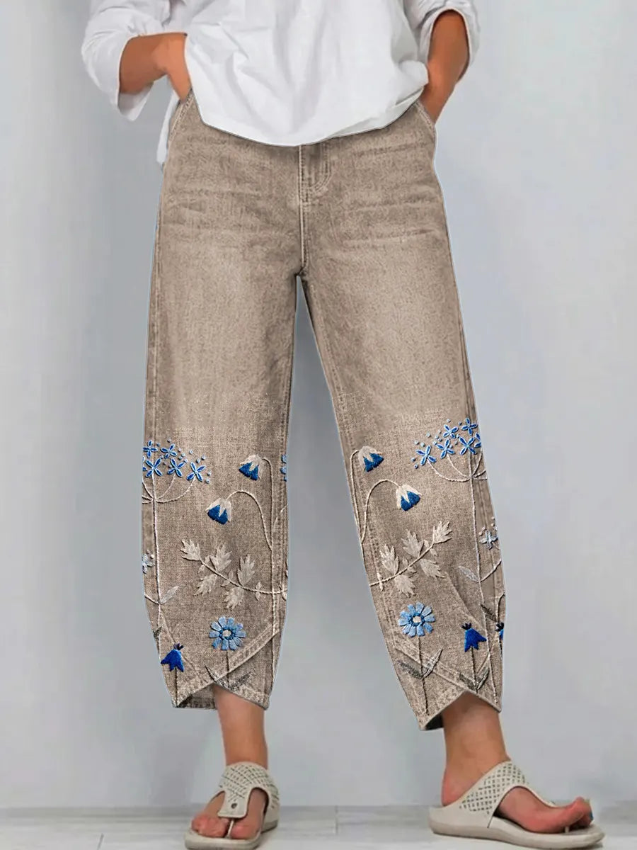 Mirabelle Denim Comfort Trousers