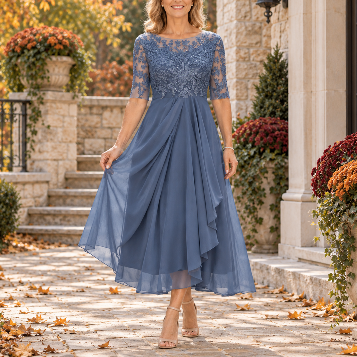 Mariah Lace Midi Dress