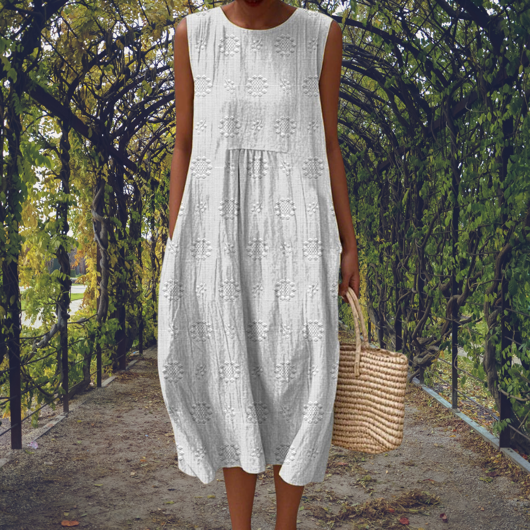 Aikaterini Sleeveless Pocket Dress