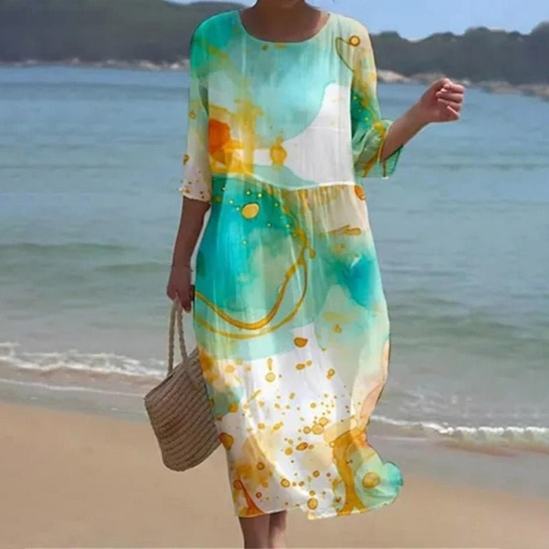 Keely Sunset Flower Dress