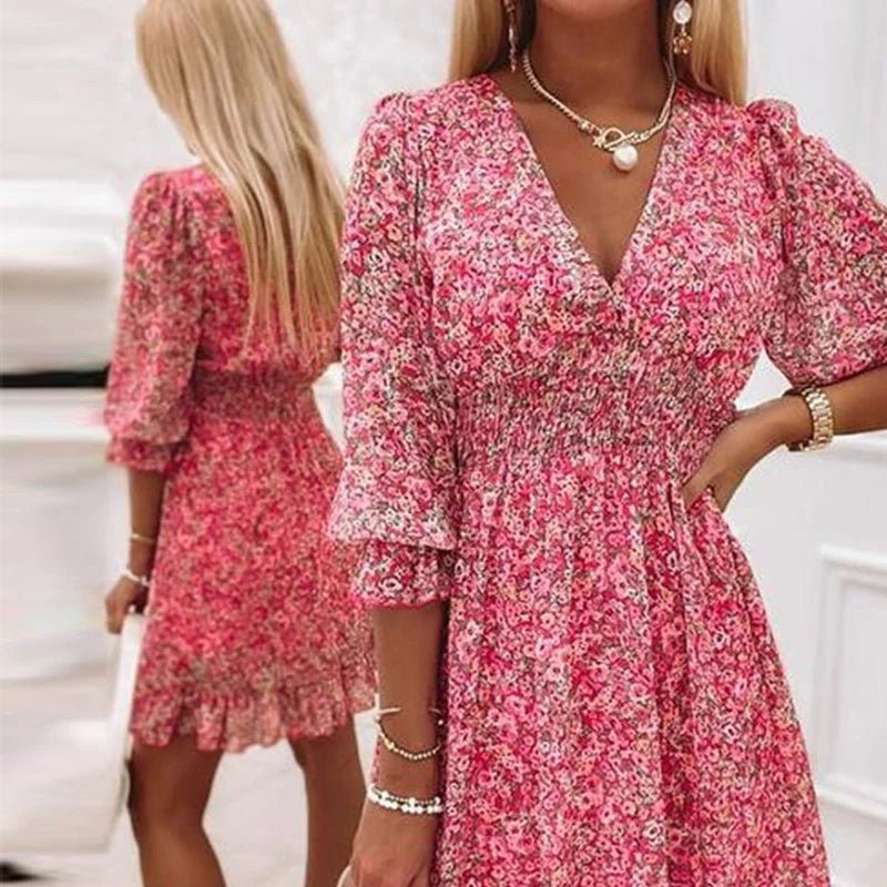 Sunna Elegant Floral Dress