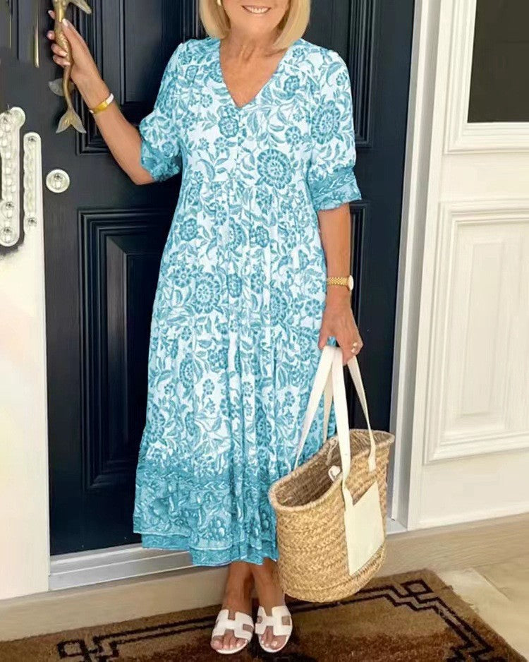 Keisha Graceful Floral Dress