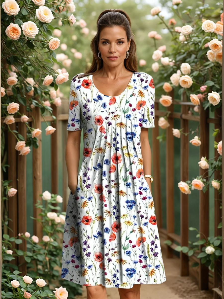 Georgina Elegant Tummy Coverage Dress