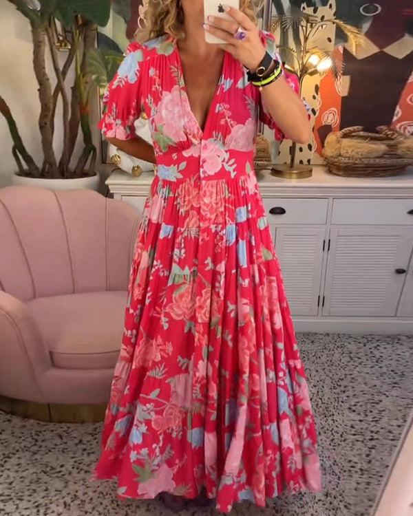 Floriana - Vibrant Floral Dress