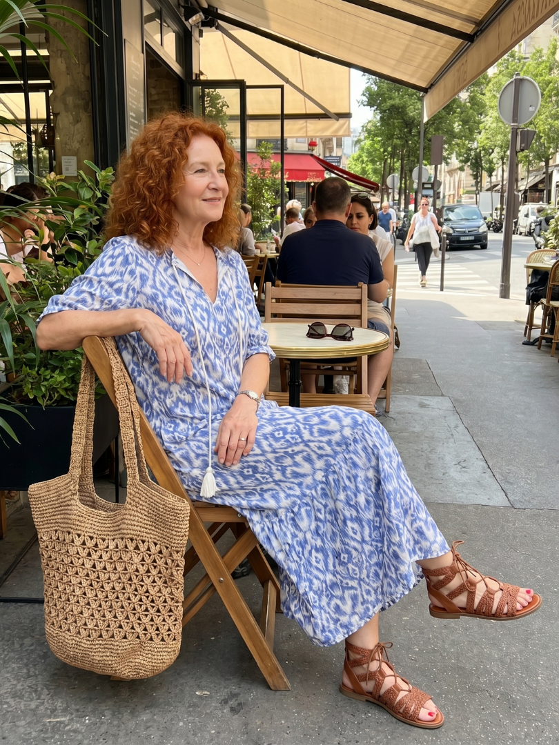 Ottoline Tassel Tie Midi Dress