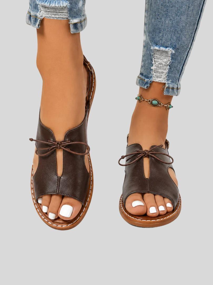 Audrey Elegant Lace-Up Sandals