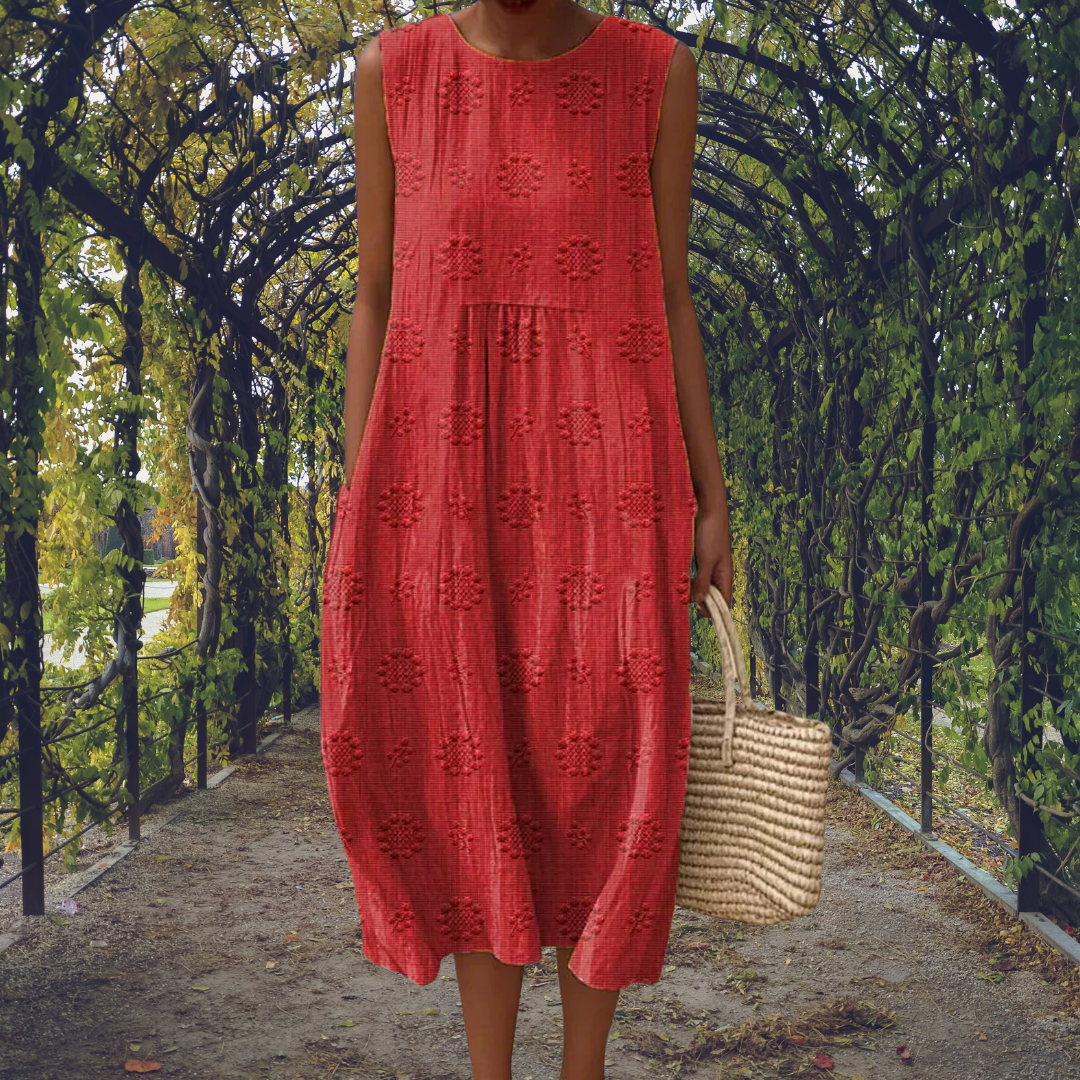Aikaterini Sleeveless Pocket Dress