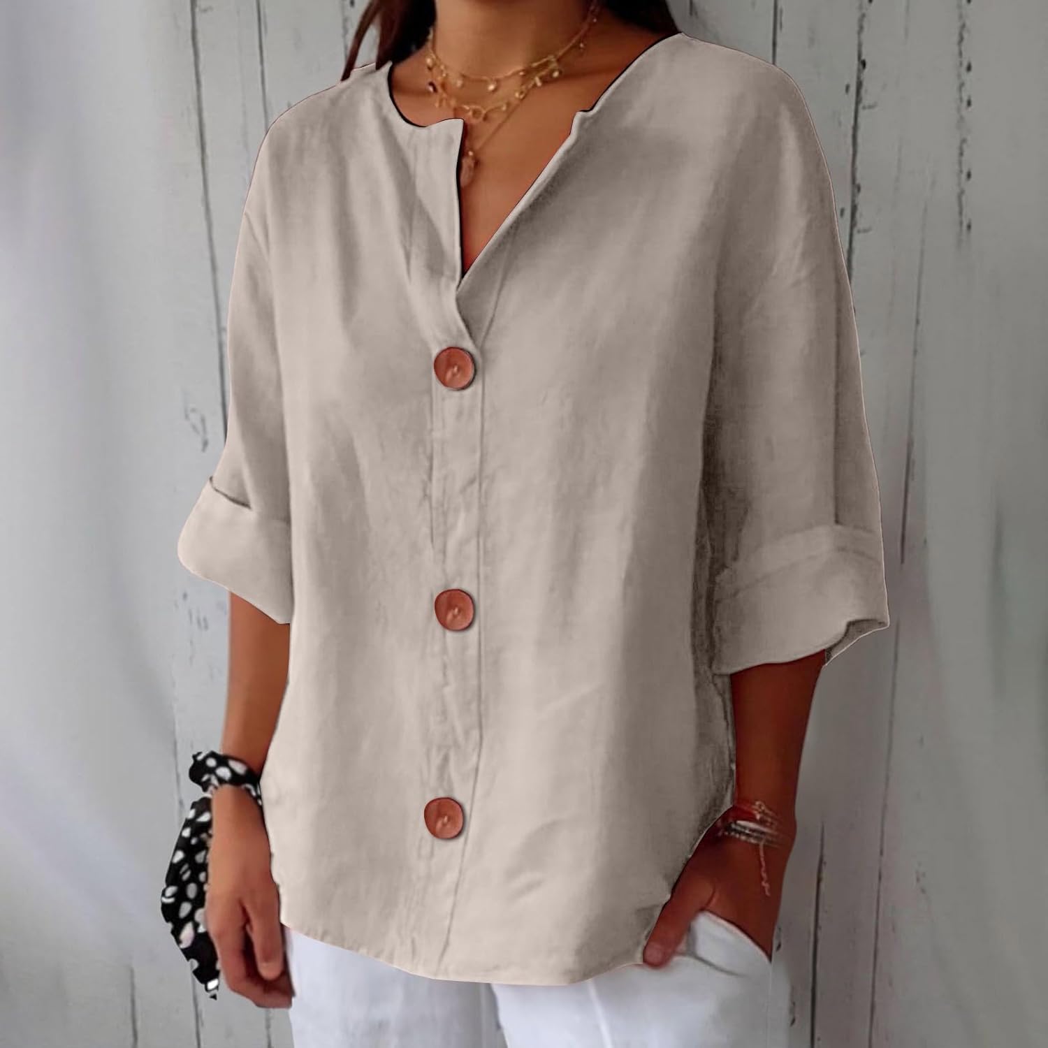 Hazel | Effortless Loose-Fitting Summer Blouse