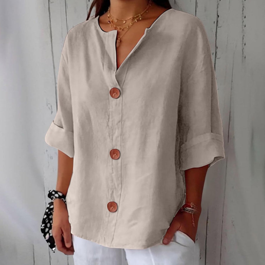 Hazel | Effortless Loose-Fitting Summer Blouse