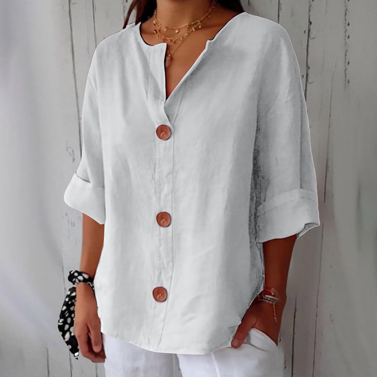 Hazel | Effortless Loose-Fitting Summer Blouse