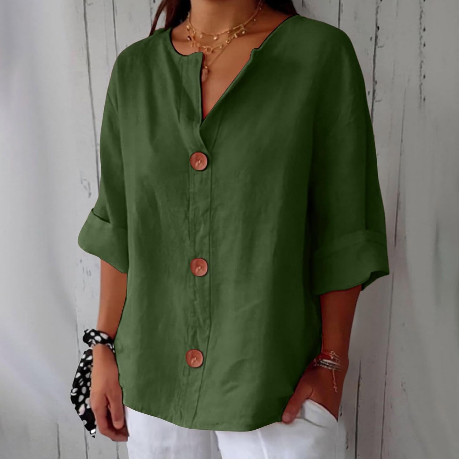 Hazel | Effortless Loose-Fitting Summer Blouse