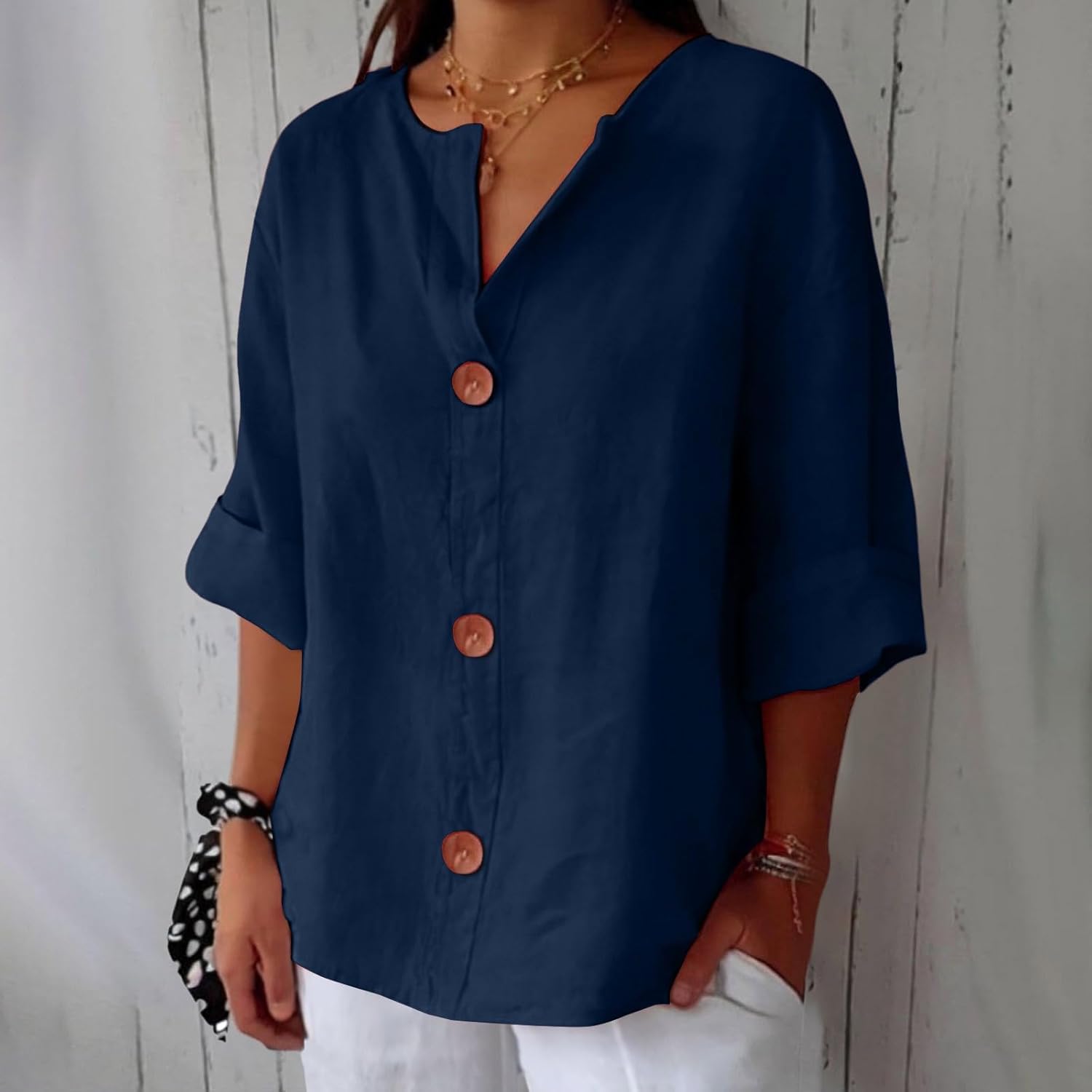 Hazel | Effortless Loose-Fitting Summer Blouse