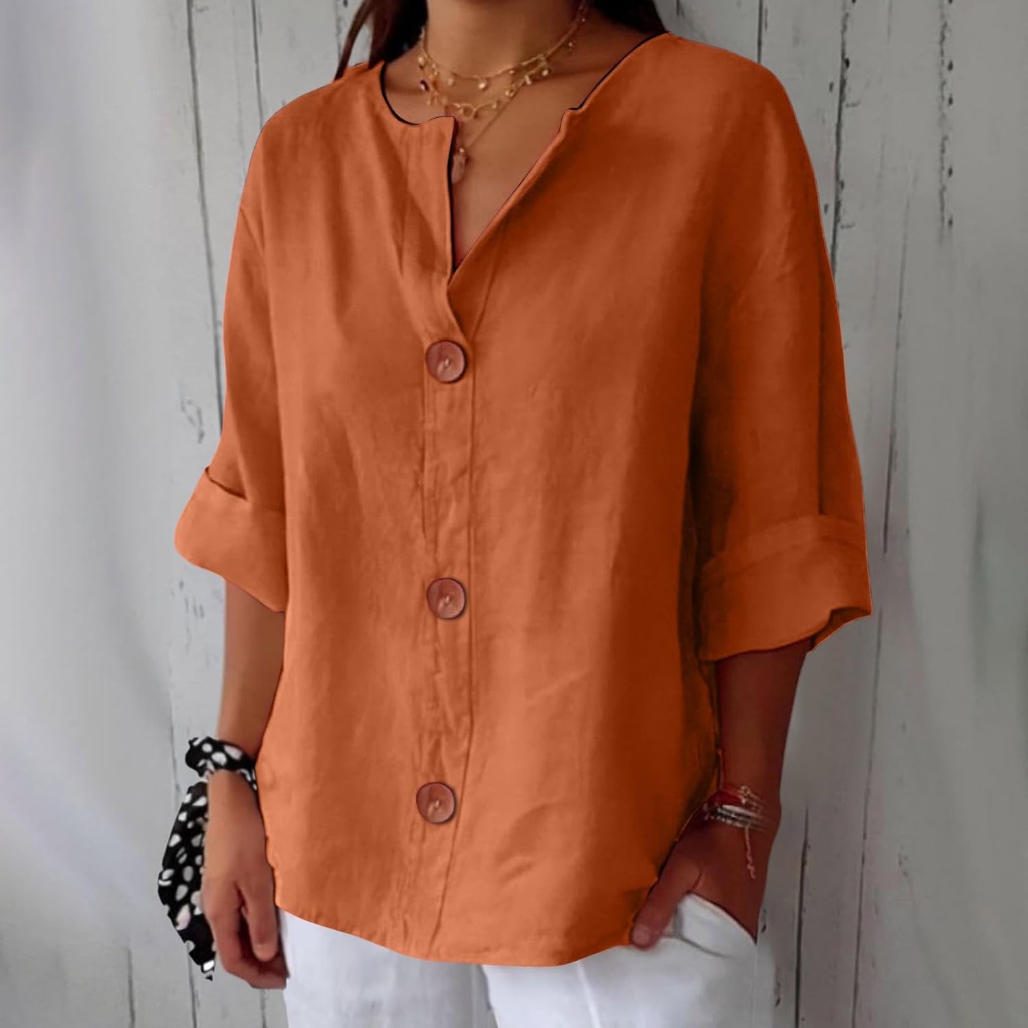 Hazel | Effortless Loose-Fitting Summer Blouse